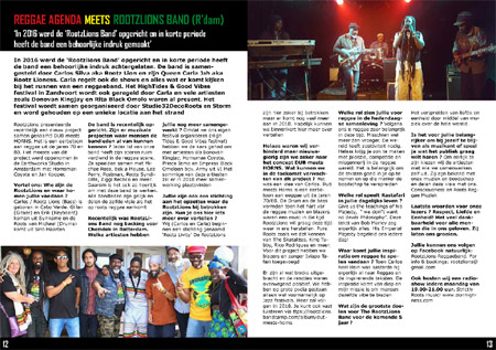 reggae agenda magazine rootz lions band