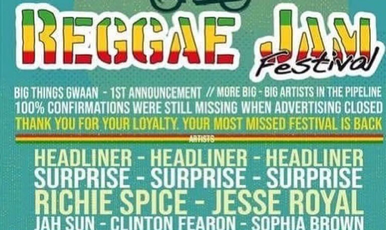 Reggae Jam Festival 2022 line-up