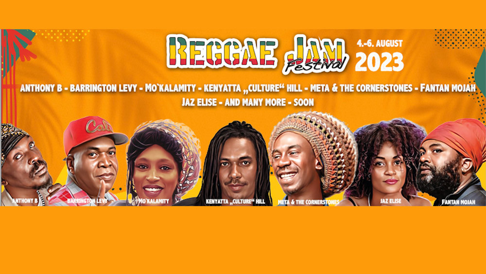 Eerste namen voor Reggae Jam Festival line up in 2023 bekend