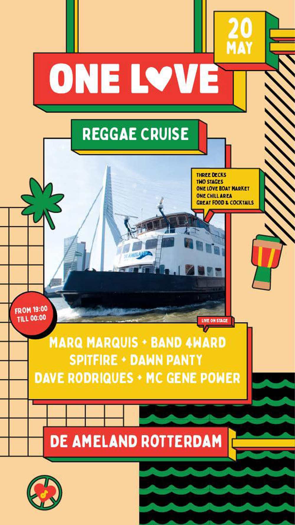 one love reggae cruise amsterdam