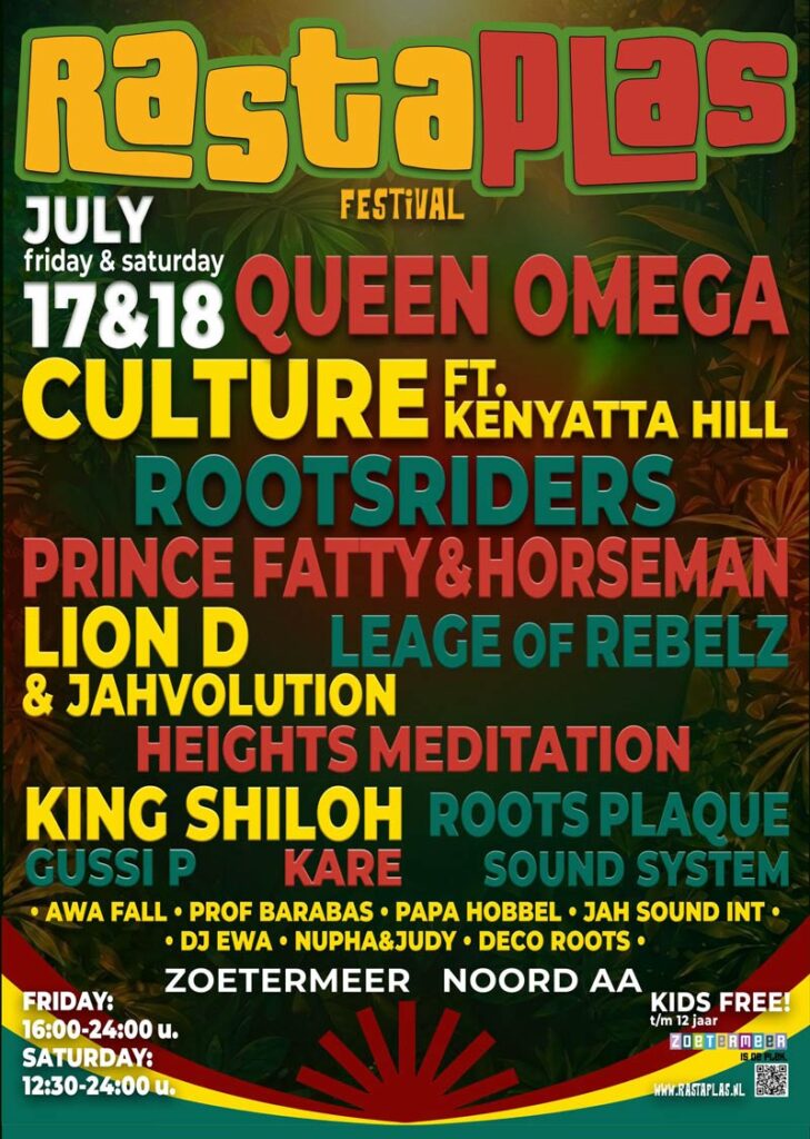 Rastaplas Festival 2026 Line up Flyer