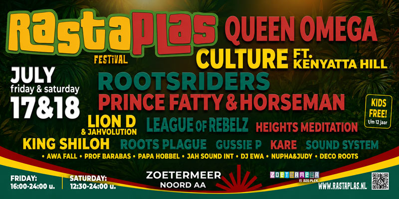 Rastaplas Festival 2026 - Zoetermeer - Noord AA Strand